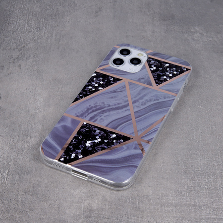 Nakładka Geometric Marmur do Samsung Galaxy S21 grafitowa