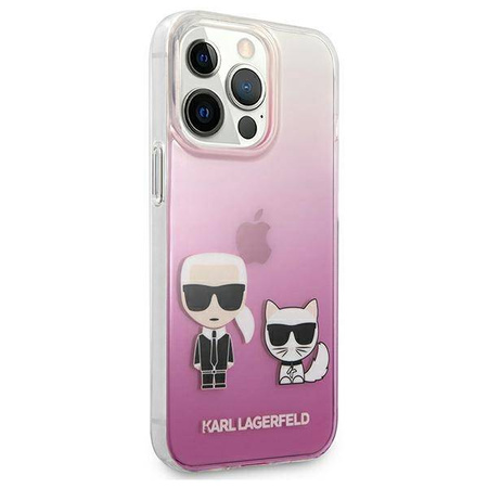 Karl Lagerfeld nakładka do iPhone 13 Pro / 13 6,1" KLHCP13LCKTRP hard case różowa Karl & Choupette