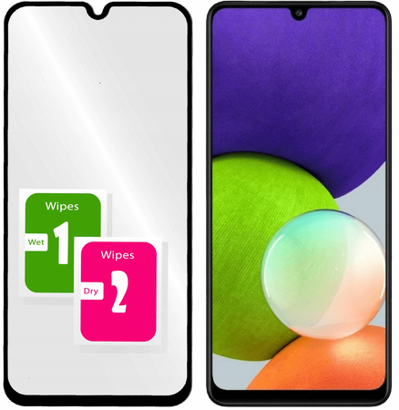 Szkło hartowane 5D do Samsung Galaxy A70 / A70S czarna ramka