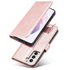 Magnet Case elegancki futerał etui pokrowiec z klapką i funkcją podstawki Samsung Galaxy S22 Ultra różowy