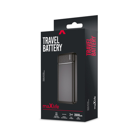 Maxlife power bank MXPB-01 20000 mAh czarny