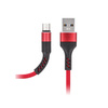 Maxlife kabel MXUC-01 USB - microUSB 1,0 m 2A czerwony nylonowy