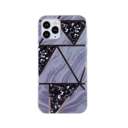Nakładka Geometric Marmur do Samsung Galaxy A32 4G grafitowa