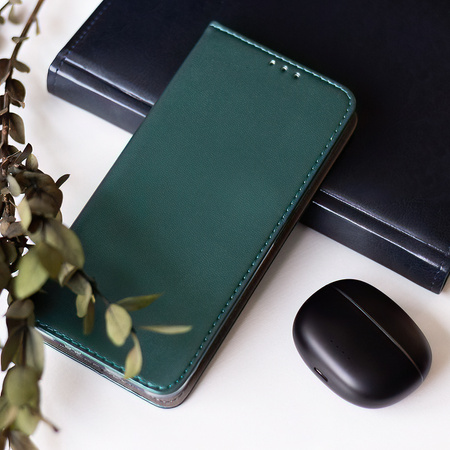 Etui Smart Magnetic do Samsung Galaxy A15 4G / A15 5G ciemnozielone