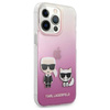 Karl Lagerfeld nakładka do iPhone 13 Pro / 13 6,1" KLHCP13LCKTRP hard case różowa Karl & Choupette