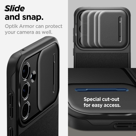 SPIGEN OPTIK ARMOR GALAXY A55 5G BLACK