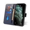 Magnet Case elegancki futerał etui pokrowiec z klapką i funkcją podstawki iPhone 12 Pro / iPhone 12 niebieski