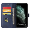 Magnet Case elegancki futerał etui pokrowiec z klapką i funkcją podstawki iPhone 11 Pro Max niebieski