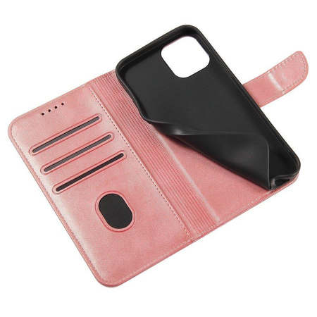 Magnet Case elegancki futerał etui pokrowiec z klapką i funkcją podstawki Samsung Galaxy S20+ S20 Plus różowy