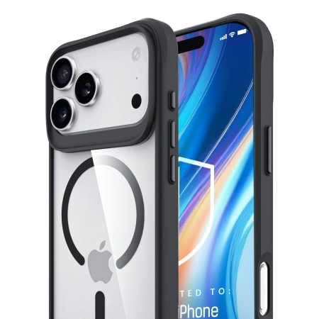 Etui 3mk Satin Armor MagCase na iPhone 17 Pro Max - przezroczysto czarne