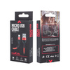 Maxlife kabel MXUC-01 USB - microUSB 1,0 m 2A czerwony nylonowy