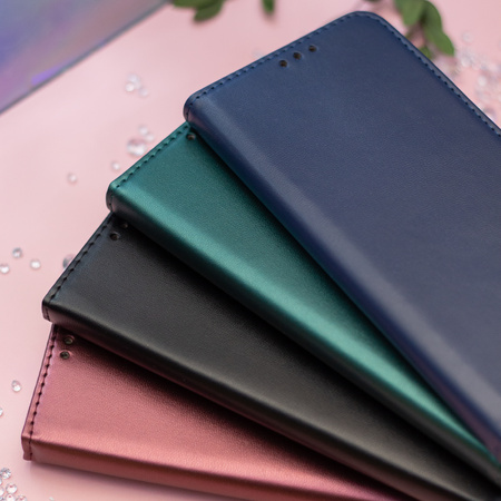Etui Smart Magnetic do Samsung Galaxy A15 4G / A15 5G ciemnozielone