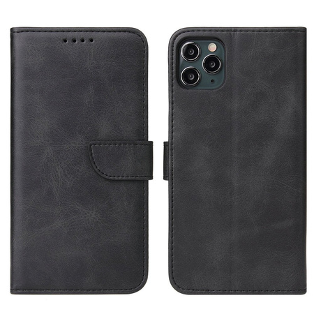 Magnet Case elegancki futerał etui pokrowiec z klapką i funkcją podstawki iPhone 8 Plus / iPhone 7 Plus czarny