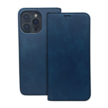 Etui Smart Suede do Samsung Galaxy A15 4G / A15 5G granatowe