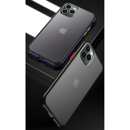 Etui IPHONE 12 matowe Matt Case niebieskie