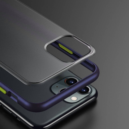 Etui IPHONE 12 MINI matowe Matt Case niebieskie