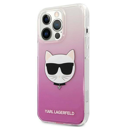 Karl Lagerfeld nakładka do iPhone 13 Pro Max 6,7" KLHCP13XCTRP hardcase różowa Choupette Head