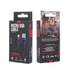 Maxlife kabel MXUC-01 USB - microUSB 1,0 m 2A czarny nylonowy