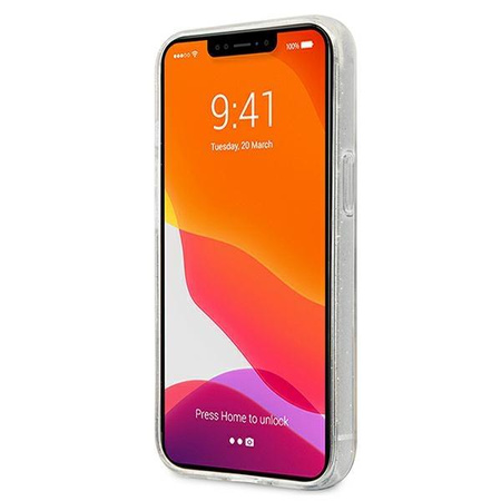 Karl Lagerfeld nakladka do iPhone 13 Pro KLHCP13LKHTUGLS srebrne hard case Glitter Karl`s Head