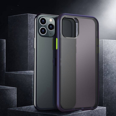 Etui IPHONE 12 MINI matowe Matt Case niebieskie