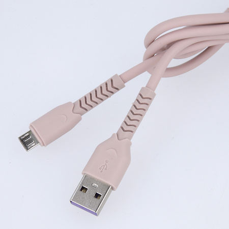 Maxlife kabel MXUC-04 USB - microUSB 1,0 m 3A różowy