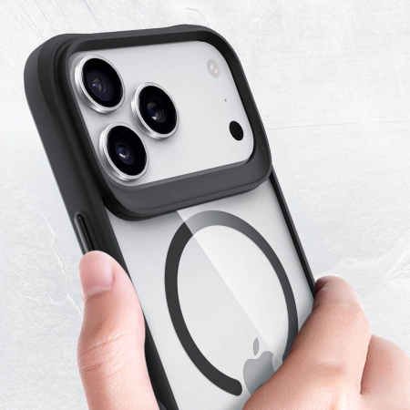 Etui 3mk Satin Armor MagCase na iPhone 17 Pro Max - przezroczysto czarne