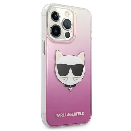 Karl Lagerfeld nakładka do iPhone 13 Pro Max 6,7" KLHCP13XCTRP hardcase różowa Choupette Head