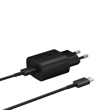 Samsung Szybka Ładowarka podróżna (25W) USB-C czarna (EP-TA800XBEGWW)