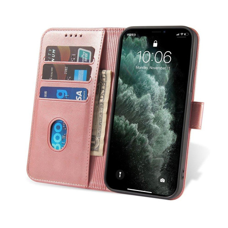 Magnet Case elegancki futerał etui pokrowiec z klapką i funkcją podstawki Samsung Galaxy S20+ S20 Plus różowy