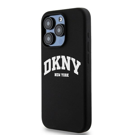 DKNY nakładka do iPhone 15 Pro 6,1\" DKHMP15LSNYACH czarna HC Magsafe silicone w arch logo