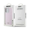 DKNY nakładka do iPhone 15 Pro 6,1\" DKHMP15LSMCHLP różowa HC Magsafe silicone w horizontal metal logo