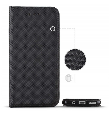 Etui Smart Magnet do Motorola Moto G42 czarne