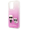 Karl Lagerfeld nakładka do iPhone 13 Pro / 13 6,1" KLHCP13LCKTRP hard case różowa Karl & Choupette