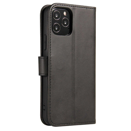 Magnet Case elegancki futerał etui pokrowiec z klapką i funkcją podstawki Oppo A16 / A55 5G / A53S 5G / A56 5G / A54S 4G czarny