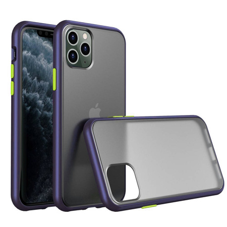 Etui IPHONE 12 MINI matowe Matt Case niebieskie