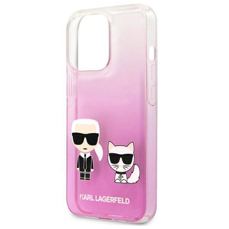 Karl Lagerfeld nakładka do iPhone 13 Pro / 13 6,1" KLHCP13LCKTRP hard case różowa Karl & Choupette