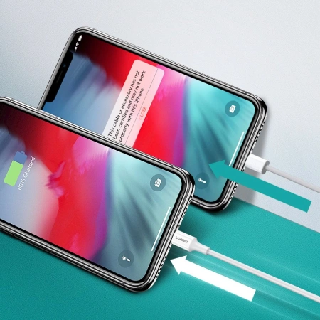 Kabel Ugreen US171 Lightning - USB-C MFi PD 20W 480Mb/s 1m - biały