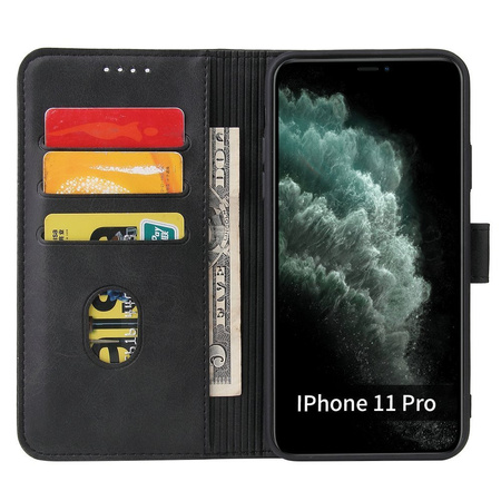 Magnet Case elegancki futerał etui pokrowiec z klapką i funkcją podstawki iPhone 8 Plus / iPhone 7 Plus czarny