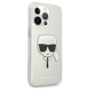Karl Lagerfeld nakladka do iPhone 13 Pro KLHCP13LKHTUGLS srebrne hard case Glitter Karl`s Head