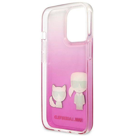 Karl Lagerfeld nakładka do iPhone 13 Pro / 13 6,1" KLHCP13LCKTRP hard case różowa Karl & Choupette