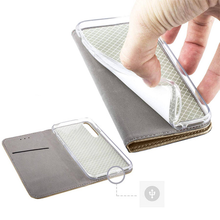 Etui REALME 8I portfel z klapką Flip Magnet złote