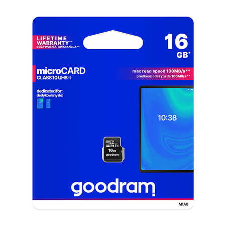 GoodRam karta pamięci 16GB microSDHC kl. 10 UHS-I