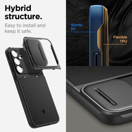 SPIGEN OPTIK ARMOR GALAXY A55 5G BLACK