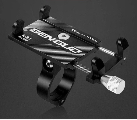 Uchwyt rowerowy X-81 Benguo aluminium uniwersalny do montażu czarny