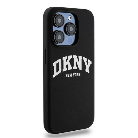 DKNY nakładka do iPhone 15 Pro 6,1\" DKHMP15LSNYACH czarna HC Magsafe silicone w arch logo