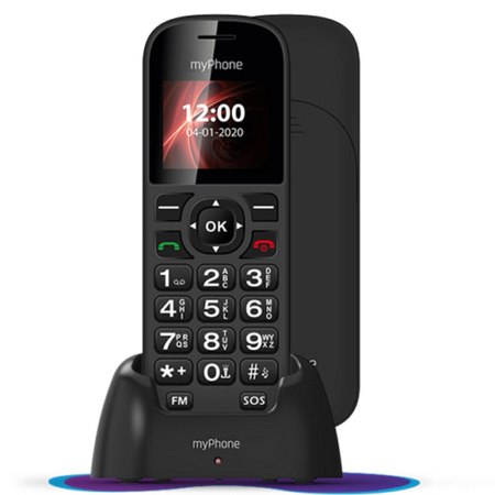 myPhone telefon stacjonarny SOHO Line H22 czarny z etui