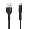 Maxlife kabel MXUC-01 USB - microUSB 1,0 m 2A czarny nylonowy