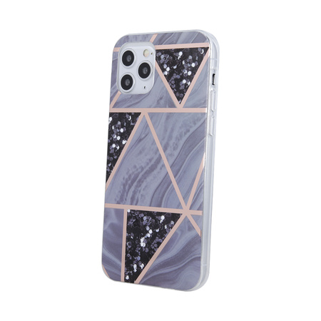Nakładka Geometric Marmur do Samsung Galaxy A02S grafitowa