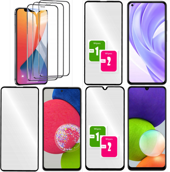 Szkło hartowane 5D do Samsung Galaxy A02s / A03s czarna ramka