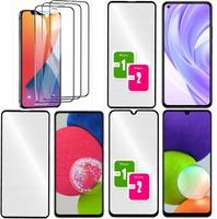 Szkło hartowane 5D do Samsung Galaxy A02s / A03s czarna ramka